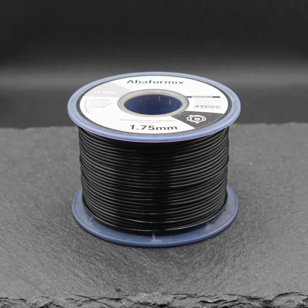 Filamento PLA Premium 1.75mm Preto Carbono 1kg
